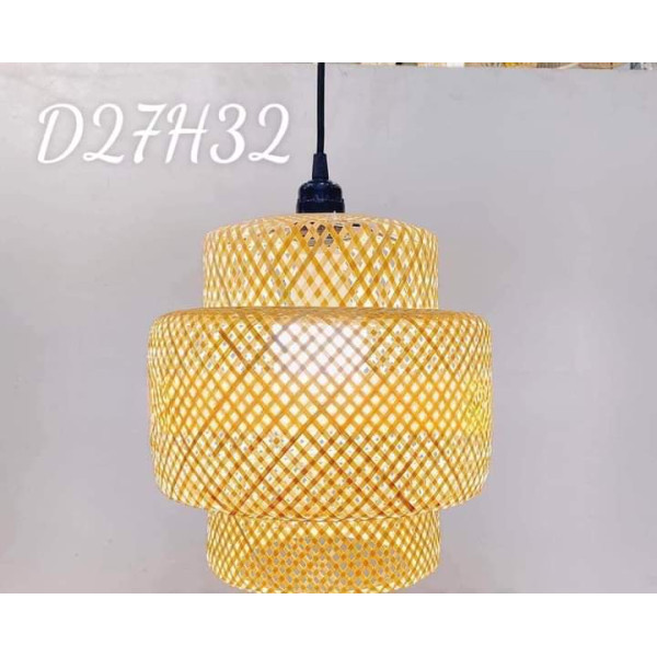 Rattan Weave Hanging Light