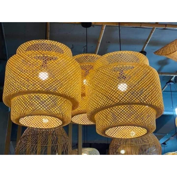 Rattan Weave Hanging Light