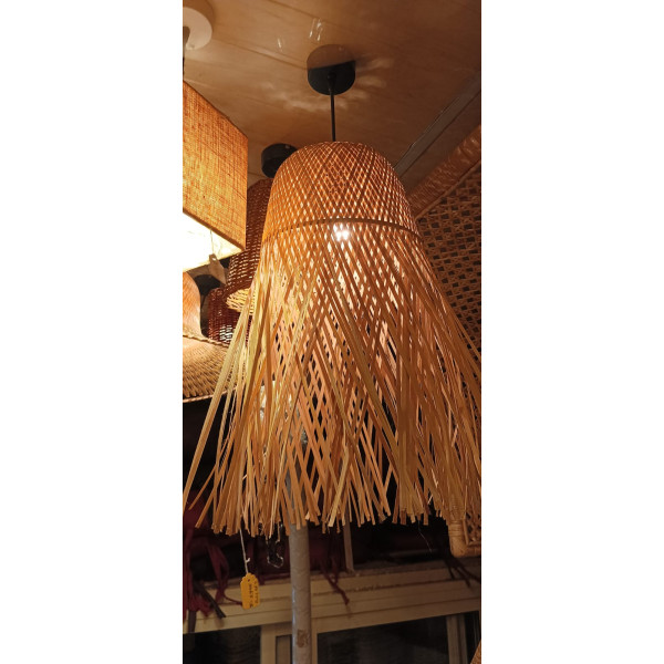 Handwoven Bamboo Pendant Lamp